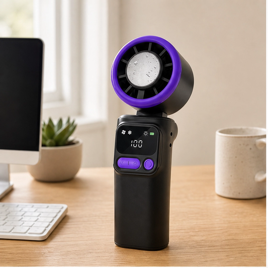 Glaciel – Ice-Plate Cooling Fan, Foldable & Rechargeable Portable Fan + 50% OFF