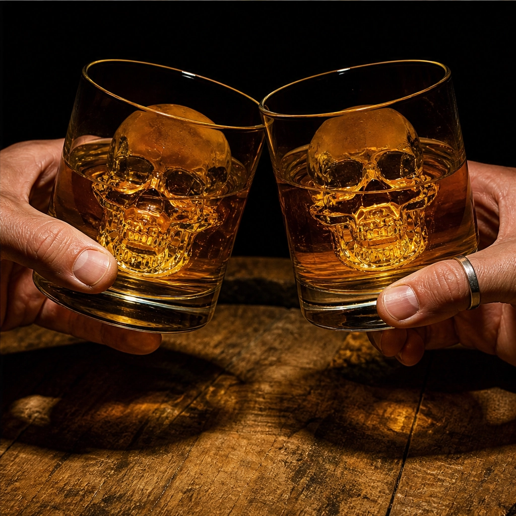 Frostbane – Slow-Melting 3D Skull Silicone Ice Mold for Whiskey & Cocktails + 50% OFF