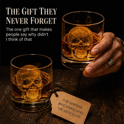 Frostbane – Slow-Melting 3D Skull Silicone Ice Mold for Whiskey & Cocktails + 50% OFF