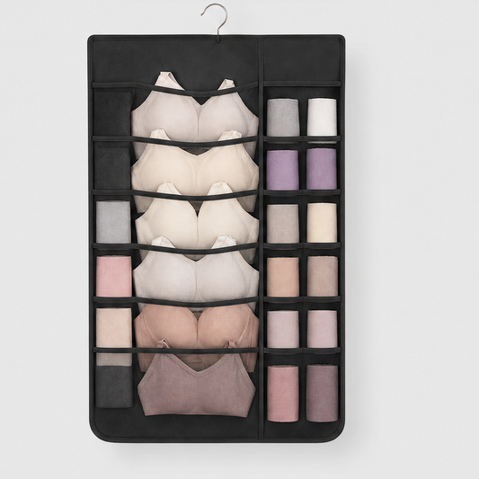 Havenfold – Dual-Sided 30-Pocket Hanging Closet Organizer with 360° Rotating Hanger + 50%OFF