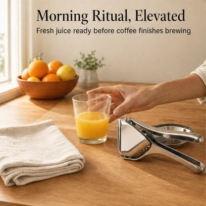 Zestwell™ – Stainless Steel Hand Press Citrus Squeezer for Lemons, Limes & Oranges + 50% OFF