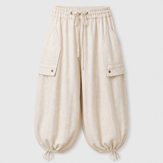 Driften™ – Breathable Cotton-Linen Lantern Pants with Deep Pockets + 50% OFF