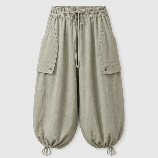 Driften™ – Breathable Cotton-Linen Lantern Pants with Deep Pockets + 50% OFF