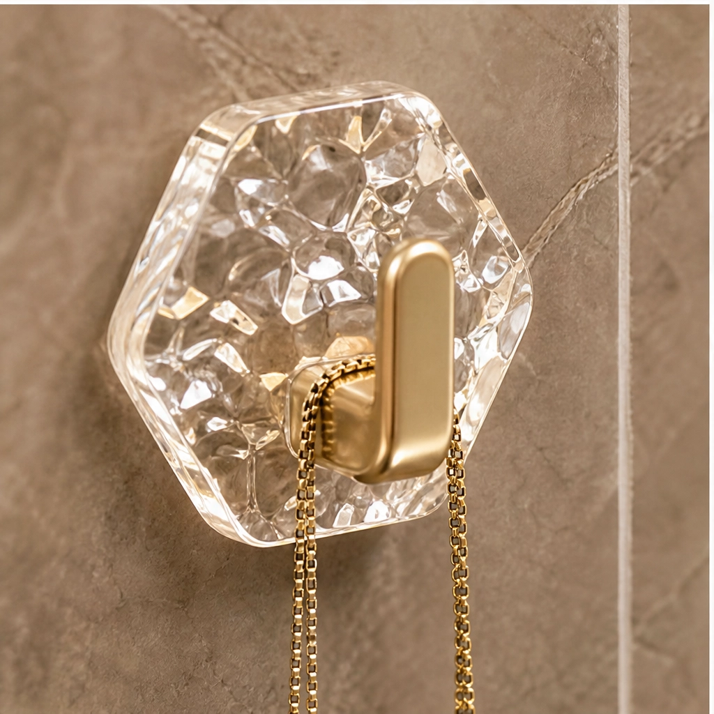 Prismhold – No-Drill Waterproof Crystal Adhesive Wall Hooks + 50% OFF