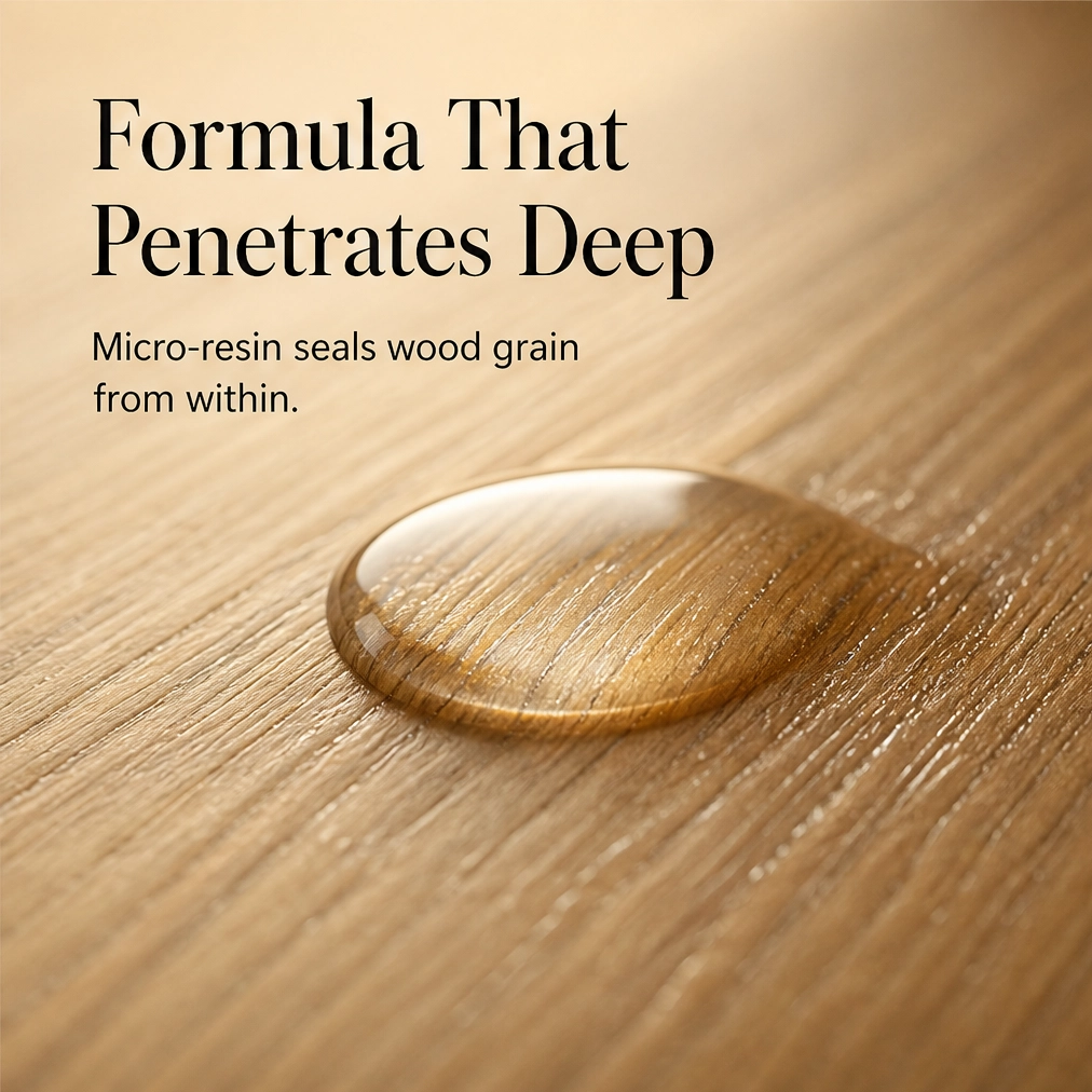 Grainwell™ – High-Gloss Hardwood Polish for Floors & Furniture | Fills Scratches, Restores Shine, Waterproof Seal+ 50% OFF