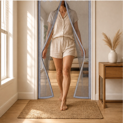 Breezegate™ – Reinforced Magnetic Screen Door, No-Drill Install + 50% OFF