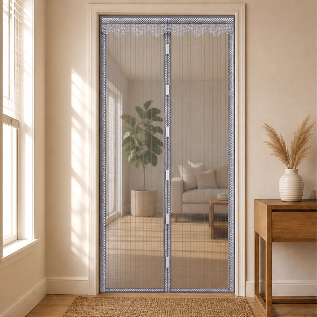 Breezegate™ – Reinforced Magnetic Screen Door, No-Drill Install + 50% OFF