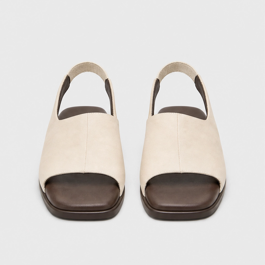 Salenza™ – Square-Toe Elastic Slingback Sandals for Women + 50% OFF