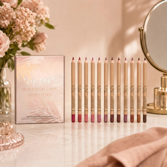 Pouté™ – Velvet Matte Lip Liner Set | 12 Smudge-Proof Shades + 50% OFF