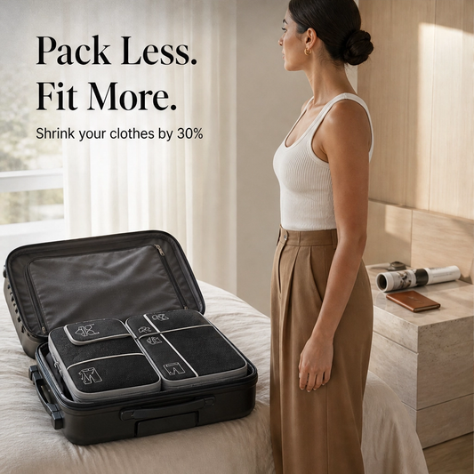 Stowva – Compression Packing Cubes with Reinforced Zippers & Mesh Panels + 50% OFF