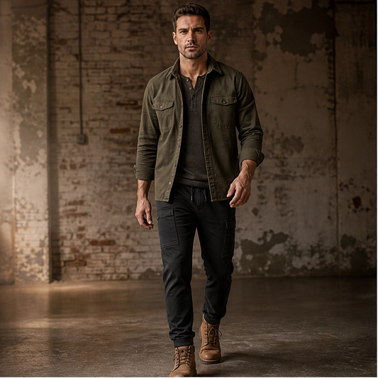 Ridgeline – High-Stretch 6-Pocket Cargo Joggers + 50% OFF