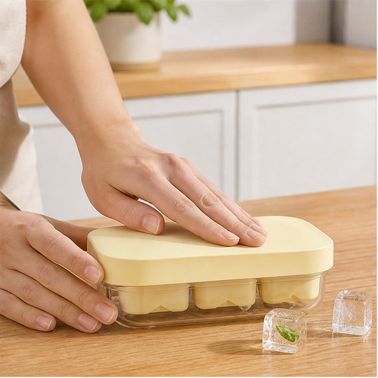 Snapfrost™ – Easy-Release 6-Cube Mini Ice Tray with Leak-Proof Lid + 50% OFF