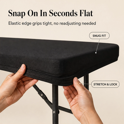 Tablecroft™ – Stretch-Fit Waterproof Elastic-Edge Table Cover + 50% OFF