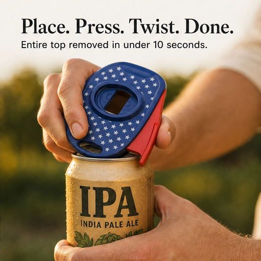 Rimforge – Smooth-Rim Can Top Remover for 7.5–25 oz Cans + 50% OFF