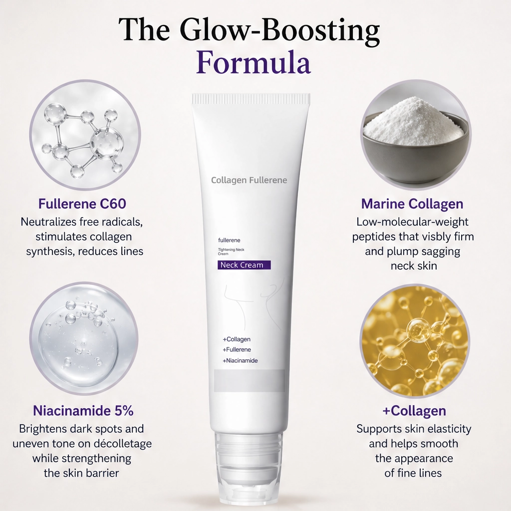 Nuvelle – Roller Massage Neck Cream with Collagen & Hyaluronic Acid + Buy 1 Get 1 FREE