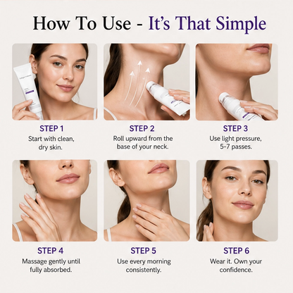 Nuvelle – Roller Massage Neck Cream with Collagen & Hyaluronic Acid + Buy 1 Get 1 FREE