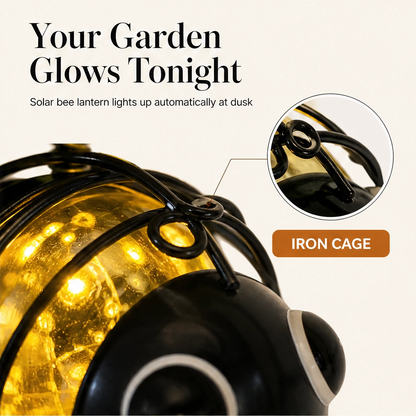 Amberhive – Solar Bee Light with Heart-Shaped Wings Garden Ornament + 50% OFF