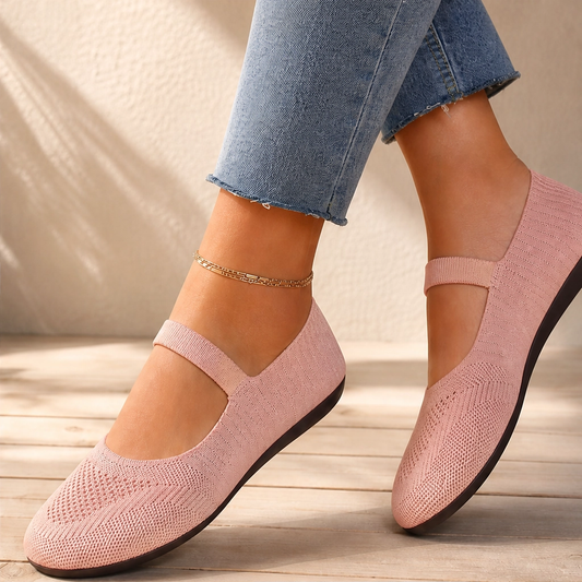 Sollora™ – Breathable Knit Cushioned Slip-On Flats for Women + 50% OFF