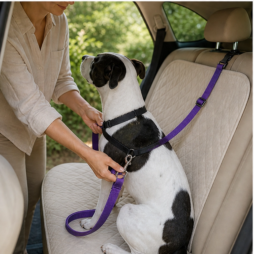 Anchorpaw™ – 2-in-1 Adjustable Dog Car Seat Belt & Walking Leash + 50% OFF