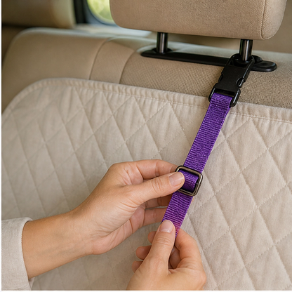 Anchorpaw™ – 2-in-1 Adjustable Dog Car Seat Belt & Walking Leash + 50% OFF