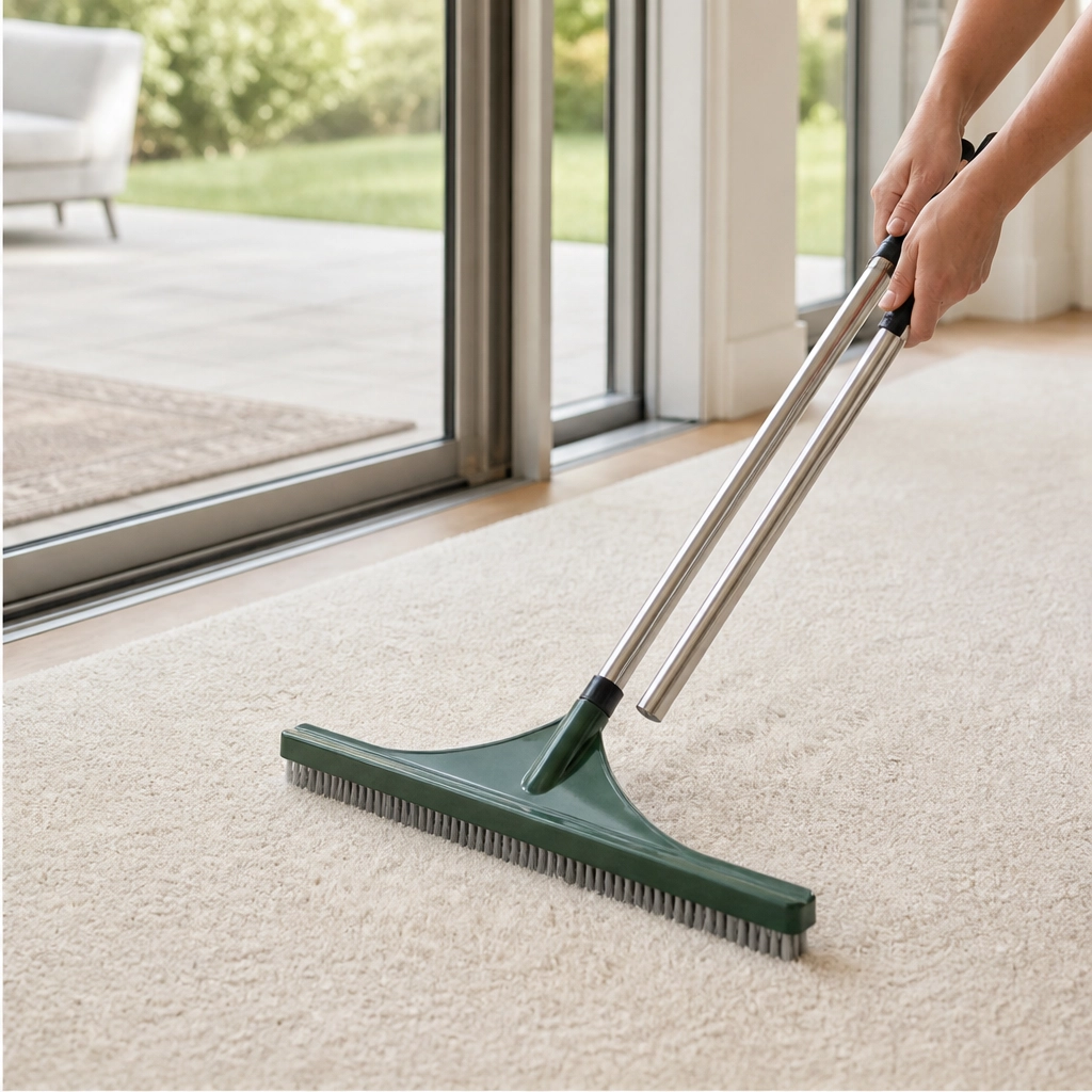 TurfCraft™ – Telescopic Wide-Head Grooming Rake for Turf, Carpet & Lawn + 50% OFF