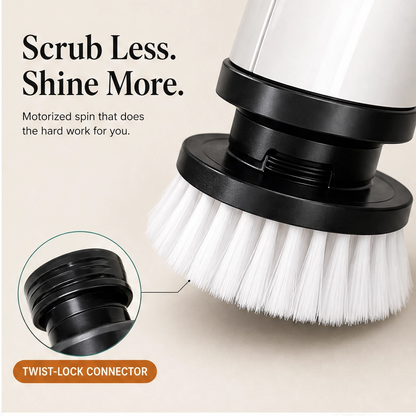 Gleam – Cordless Electric Spin Scrubber with 7 Brush Heads & Telescopic Handle + 50% OFF
