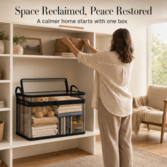 Clarivault™ – Stackable Clear Storage Boxes with Reinforced Handles + 50% OFF