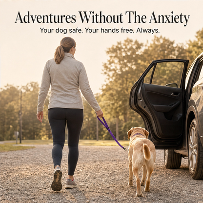 Anchorpaw™ – 2-in-1 Adjustable Dog Car Seat Belt & Walking Leash + 50% OFF