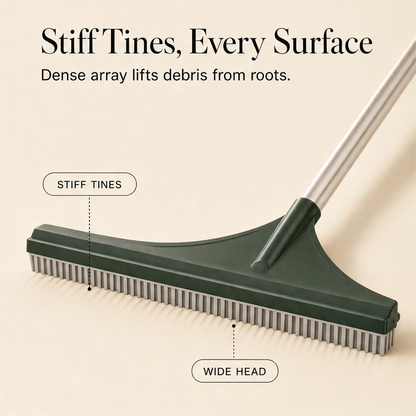 TurfCraft™ – Telescopic Wide-Head Grooming Rake for Turf, Carpet & Lawn + 50% OFF
