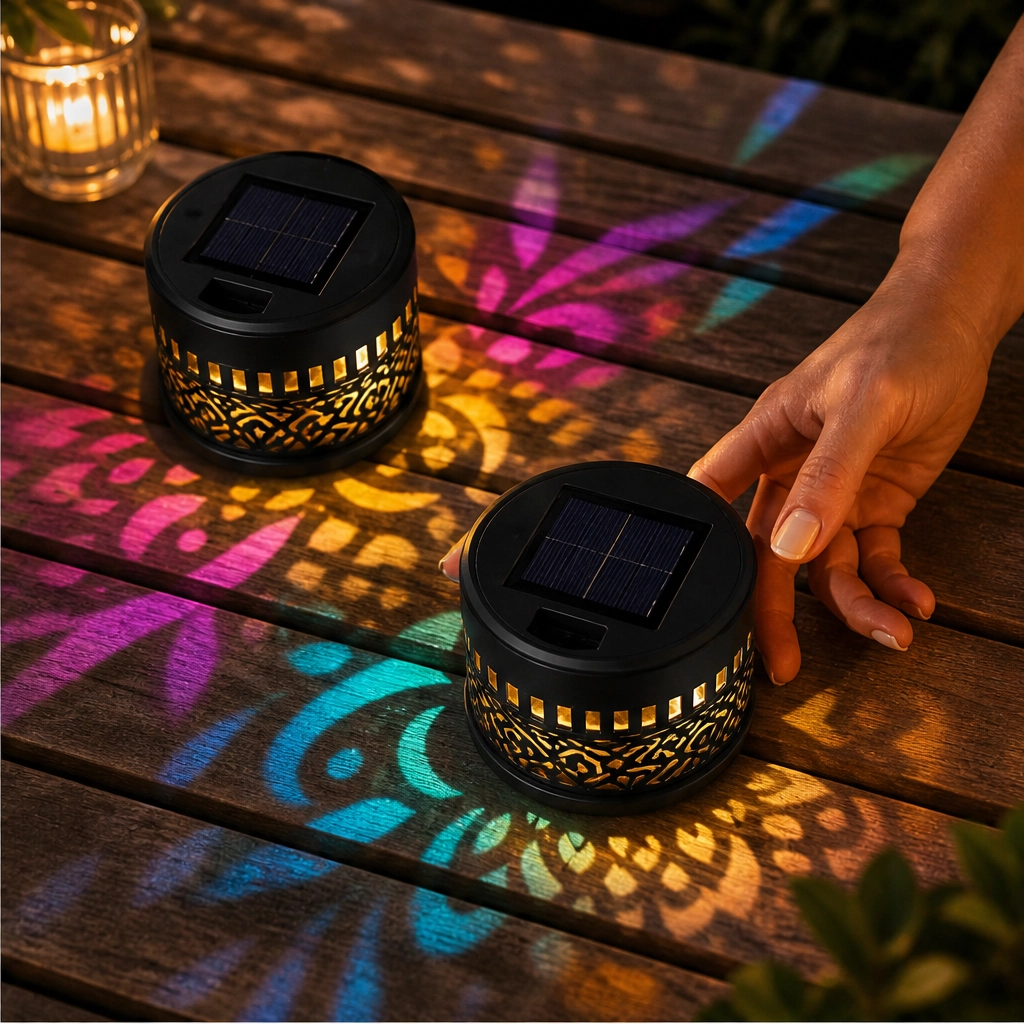 Lumora – Solar Mandala Projector Light, Auto On/Off & IP65 Waterproof Garden Lamp + 50% OFF