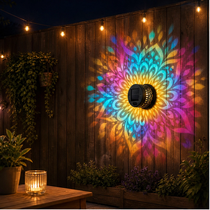 Lumora – Solar Mandala Projector Light, Auto On/Off & IP65 Waterproof Garden Lamp + 50% OFF