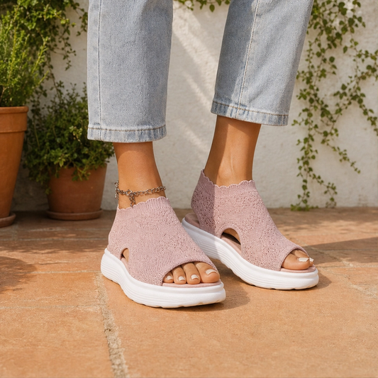 Willowstep™ – Breathable Knit Cushioned Platform Sandals + 50% OFF