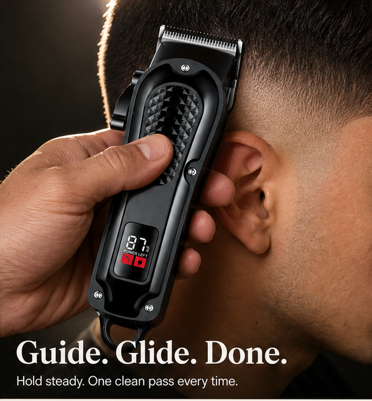 Steelcrest – Skin-Safe Cordless Hair Clipper with LED Display + 50% OFF