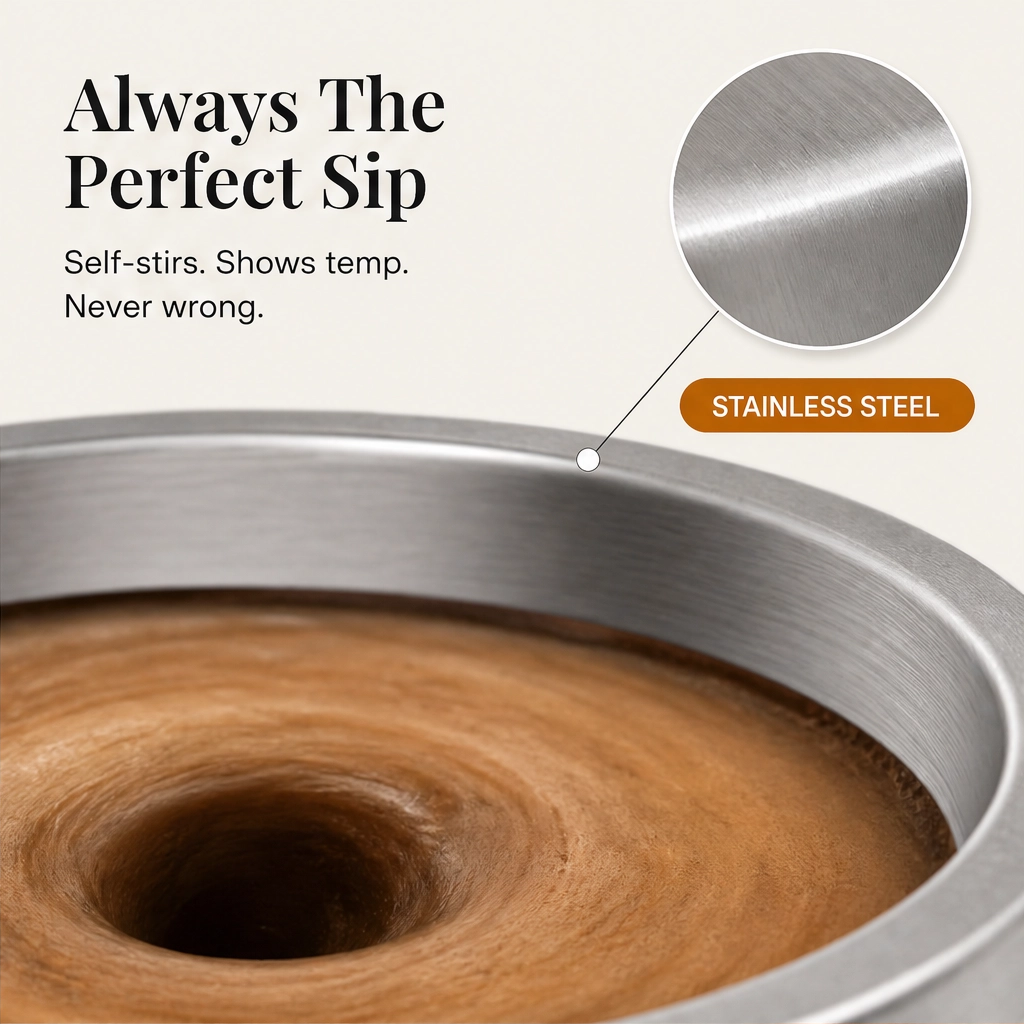 Swirlen – Self-Stirring Mug with LCD Temperature Display + 50% OFF