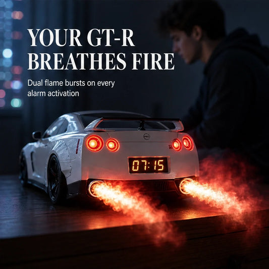 Chicane – Hypercar Alarm Clock with Engine Sound, LED Display & Exhaust Vapor Effect + 50% OFF