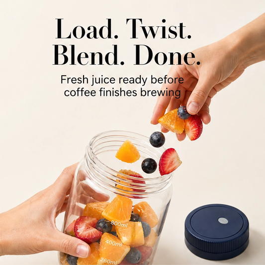 Brisk – Cordless 1300ml Ice-Crushing Portable Blender + 50% OFF
