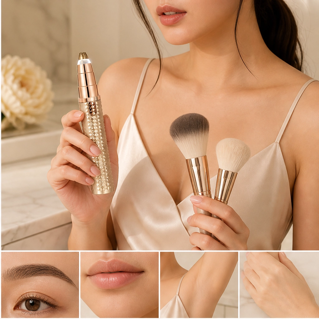Sleeklyn – 3-in-1 Cordless Trimmer for Brows, Nose & Body + 50% OFF