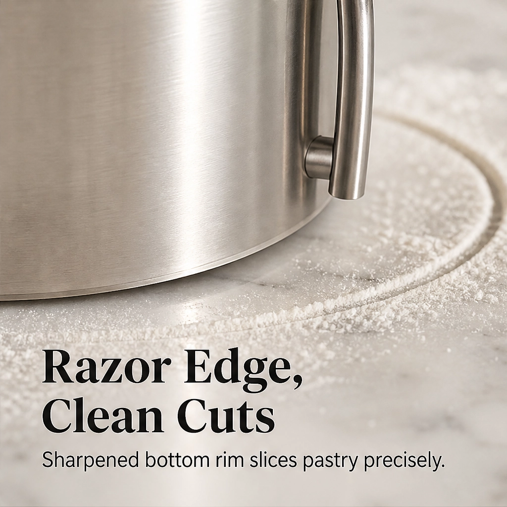 Hearthen – Sharp-Edge 5-Piece Stainless Steel Pastry & Biscuit Cutter Set + 50% OFF