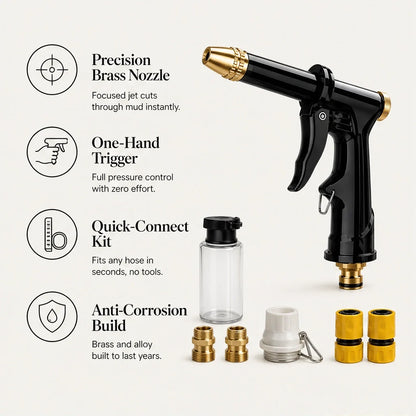 Torrix – 5-Pattern Metal Alloy High-Pressure Hose Nozzle Set + 50% OFF