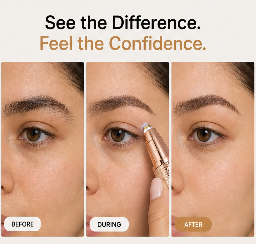 Sleeklyn – 3-in-1 Cordless Trimmer for Brows, Nose & Body + 50% OFF