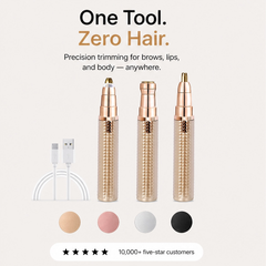 Sleeklyn – 3-in-1 Cordless Trimmer for Brows, Nose & Body + 50% OFF