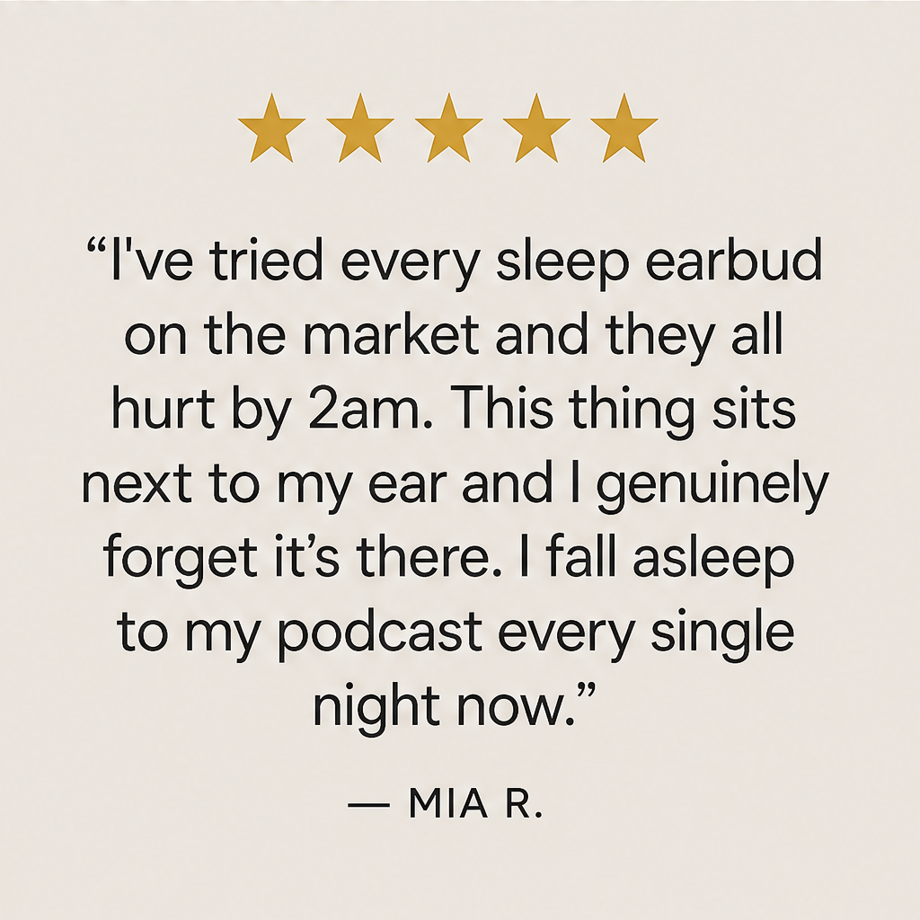 Lullow – Non-In-Ear Under-Pillow Sleep Speaker with White Noise & Auto-Off Timer + 50% OFF