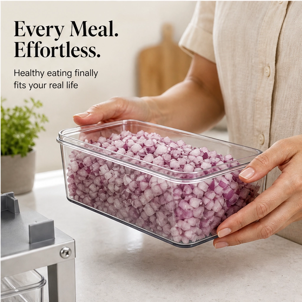 Hearthen – 9-Blade Multifunctional Food Chopper with 1650ml Catch Container + 50% OFF