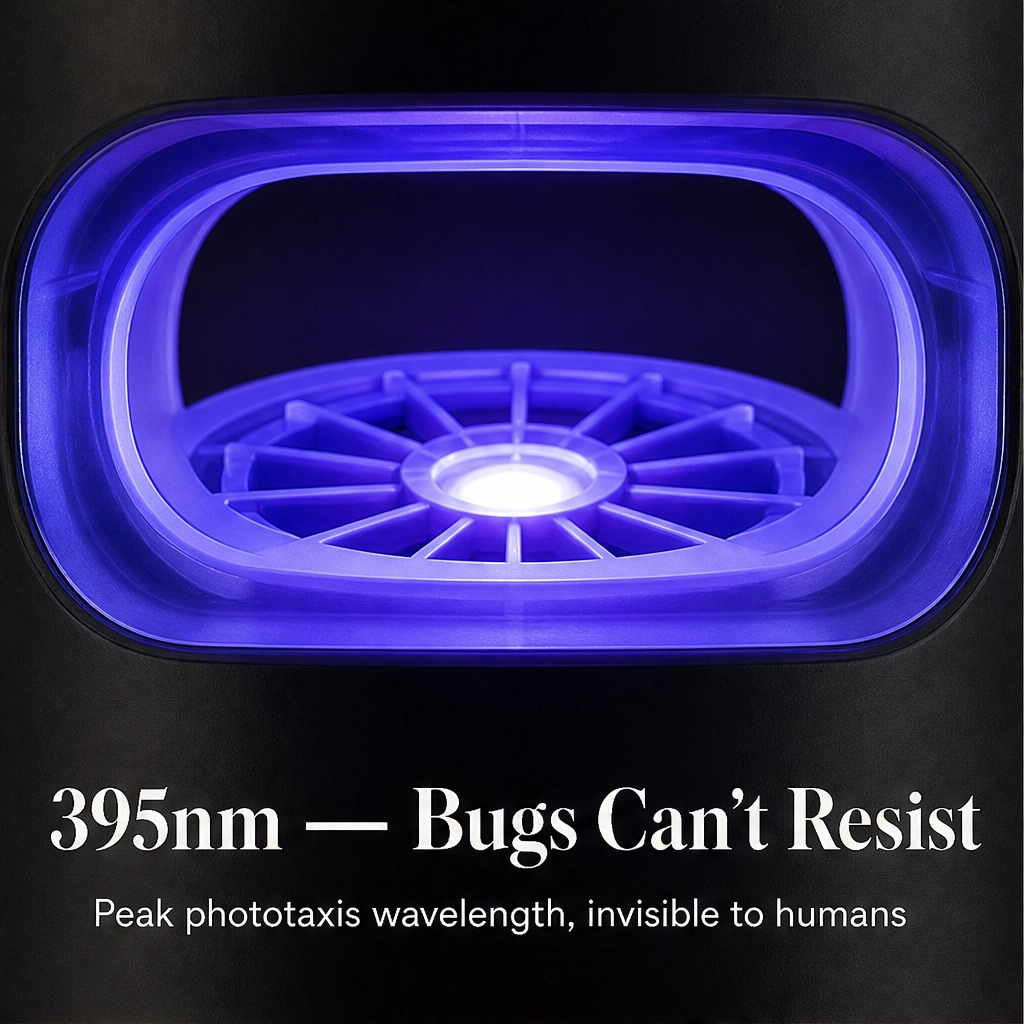 Hushden – Silent Suction Indoor Insect Trap, Non-Zapper Light Catcher for Mosquitoes, Fruit Flies & Gnats + 50% OFF