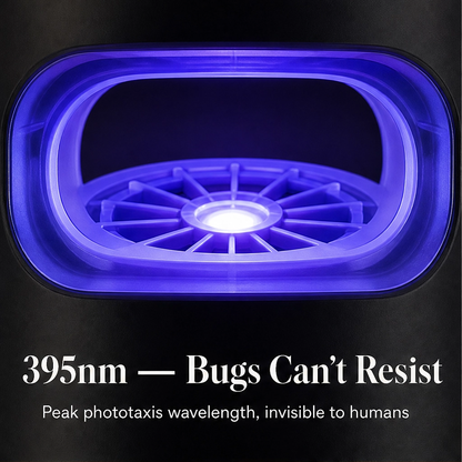 Hushden – Silent Suction Indoor Insect Trap, Non-Zapper Light Catcher for Mosquitoes, Fruit Flies & Gnats + 50% OFF