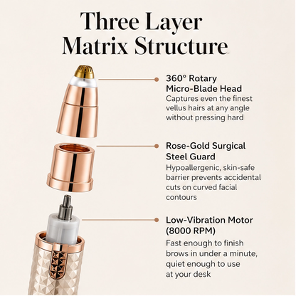 Sleeklyn – 3-in-1 Cordless Trimmer for Brows, Nose & Body + 50% OFF