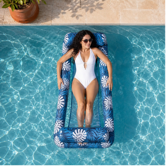 Lagoona – Ultralight Tropical Inflatable Pool Lounge Chair with Cup Holder + 50% OFF