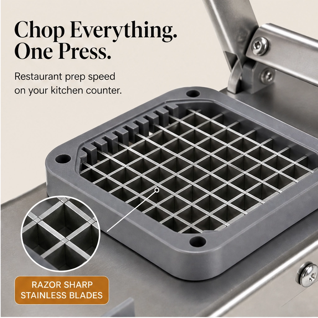 Hearthen – 9-Blade Multifunctional Food Chopper with 1650ml Catch Container + 50% OFF