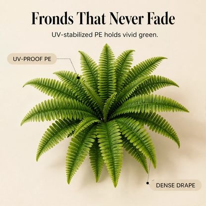 Everbough™ – UV-Resistant Lifelike Artificial Boston Fern + 50% OFF