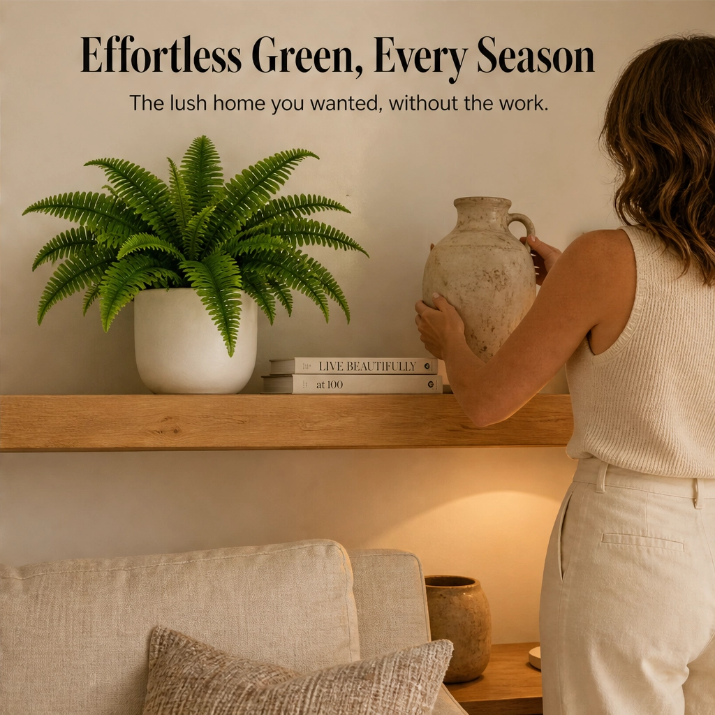 Everbough™ – UV-Resistant Lifelike Artificial Boston Fern + 50% OFF
